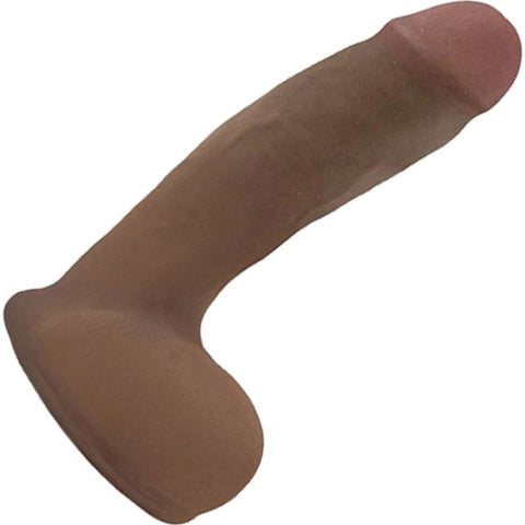 Topco Squirtz Cyberskin Squirting Dildo Brown 8.5 inch Dual Density Cyberskin - Realistic Dildos