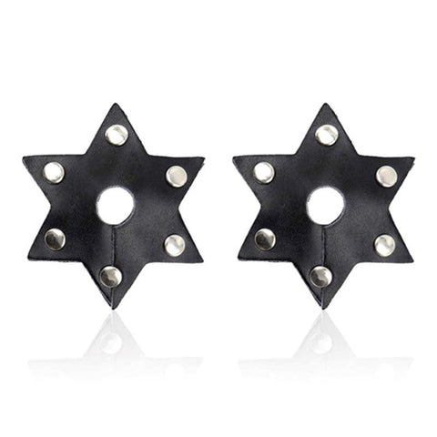 Ella Bidoe Star Style Nipple Pasties Black Star Design Performance Wear - Fancy Dress Ups