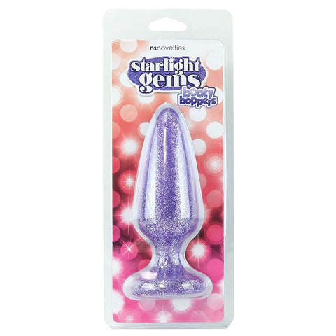 NS Novelties Starlight Gems Booty Boppers Hands Free Anal Vibrator - Butt Plugs