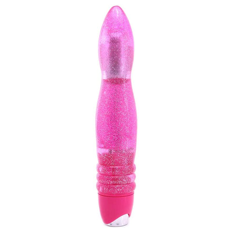 NS Novelties Starlight Gems Vela Vibrating G Spot Massager Pink Curved - G-Spot Vibrators