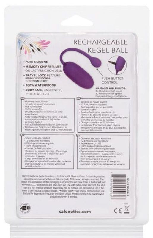 California Exotics Starter Rechargeable Kegel Ball Pelvic Floor Trainer - - Love Eggs and Kegel Exercisers
