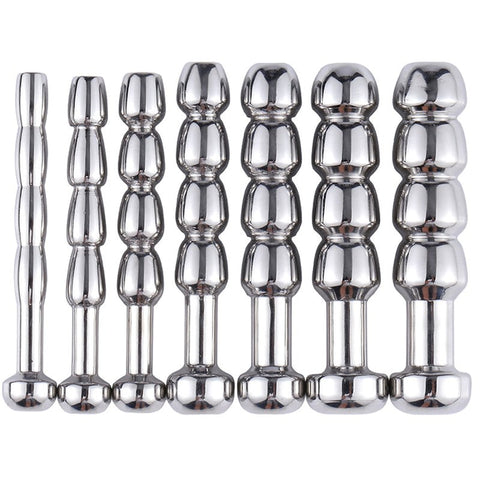 BDStyle Steel 4 Balls Urethral Catheter Stainless Steel Construction - Penis Plugs