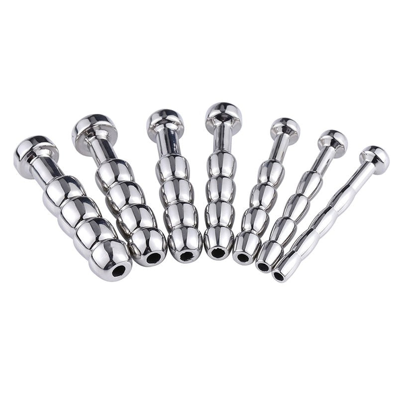 Steel 4 Balls Urethral Catheter Try The Best - - Penis Plugs