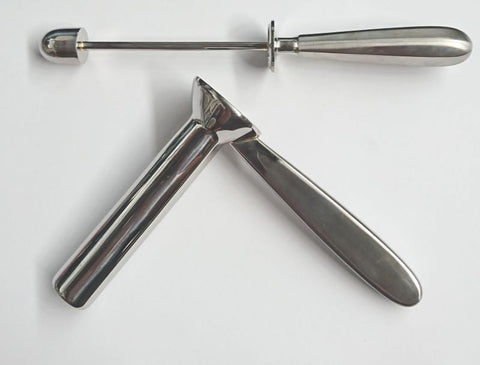 Hells Couture Steel Anal Scope Premium Stainless Steel Butt Plug for Anal Play - Dental and Clinical
