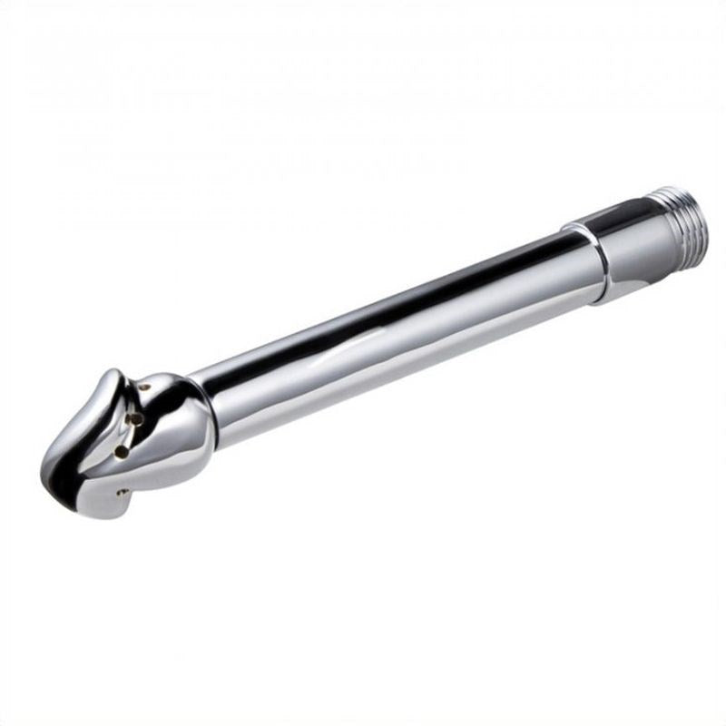 BDStyle Steel Douche With Head Medical Grade Stainless Steel Anal Douche - - Steel Sex Toys
