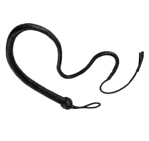 Hells Couture Stockmans Leather Whip 120cm Premium BDSM Impact Play - Whips And Crops