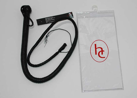 Hells Couture Stockmans Leather Whip 120cm Premium BDSM Impact Play - Whips And Crops