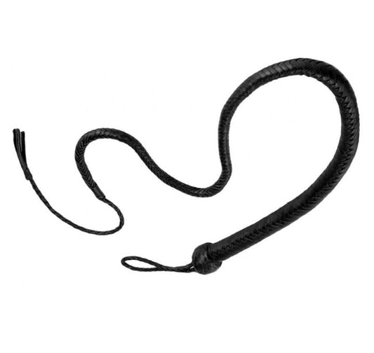 Stockmans Leather Whip 140cm Stamina Training Toy - - Whips And Crops