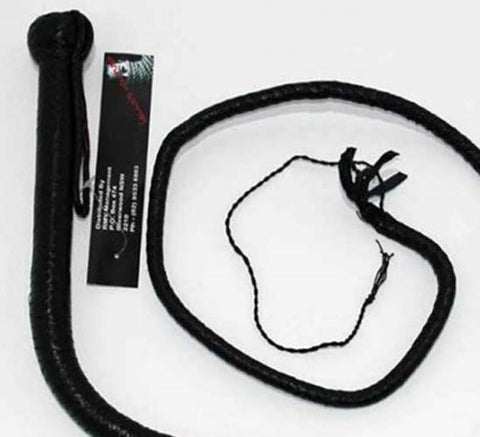 Hells Couture Stockmans Leather Whip 140cm Premium BDSM Impact Tool - Whips And Crops