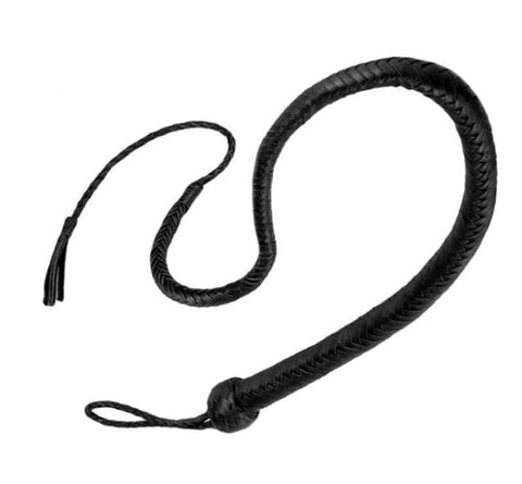 Hells Couture Stockmans Leather Whip 90cm Premium Impact Play - Whips And Crops