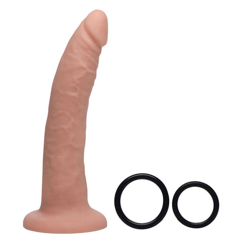 XR Brands Strap U Charmed 7.5 Inch Silicone Dildo and Adjustable Harness Set - Strap On Sextoys