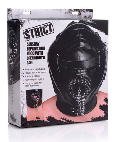XR Brands Extreme Open Mouth Restraint Premium BDSM Bondage Mask - Masks And Blindfolds