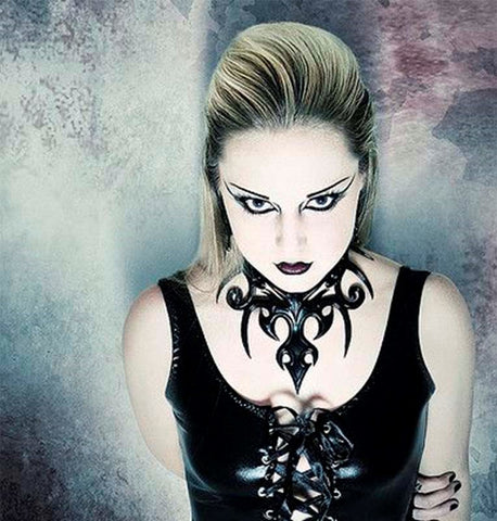 RoomFun Adjustable Studded Silicone Collar BDSM Power Play Accessory - Fancy Dress Ups