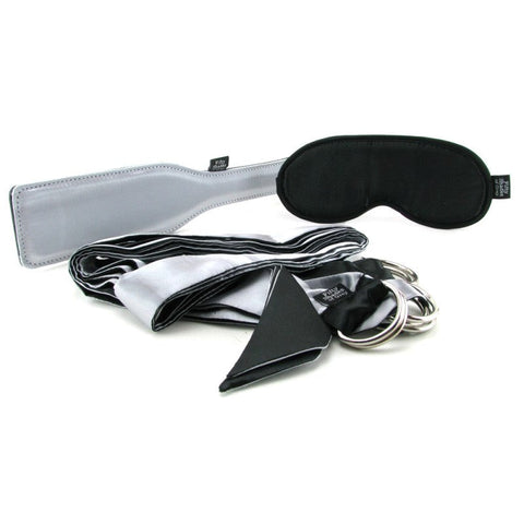 Love Honey Submit To Me Beginners Bondage Kit with Satin Restraints - Bondage Kits