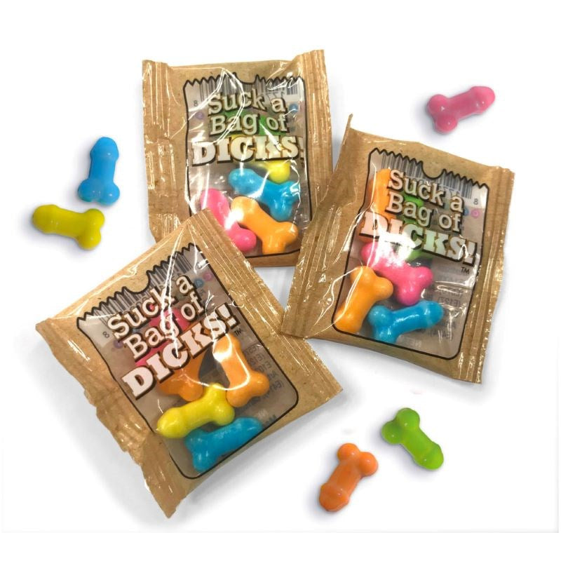 Little Genie Fruity Rebellion Suck A Bag Of Dicks Lollies Adult Humor Candy - Party Gifts and Novelties