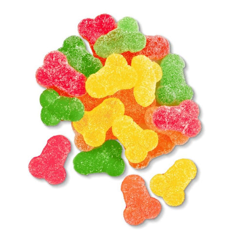 Little Genie Giggle Inducing Gummy Delights Penis Shaped Candy - Party Gifts and Novelties