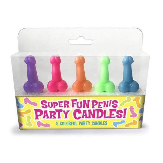 Little Genie Super Fun Penis Candles 5 Pack Adult Party Novelty Candles - - Party Gifts and Novelties