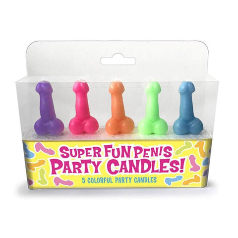 Little Genie Super Fun Penis Candles 5 Pack Adult Party Novelty Candles - Party Gifts and Novelties