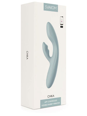 Svakom Chika App Controlled Interactive Rabbit Vibrator with Warming Function - Rabbit Vibrators