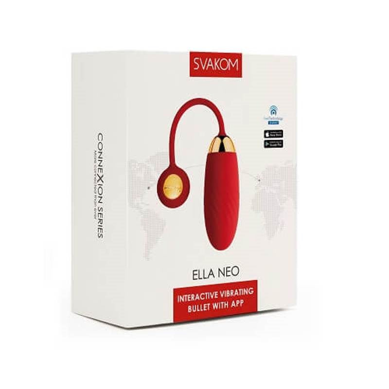 Svakom Ella Neo Interactive App Controlled Love Egg Vibrator with 11 Modes - - Remote Control Vibrators