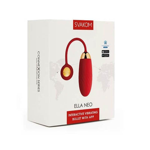 Svakom Ella Neo Interactive App Controlled Love Egg Vibrator with 11 Modes - Remote Control Vibrators