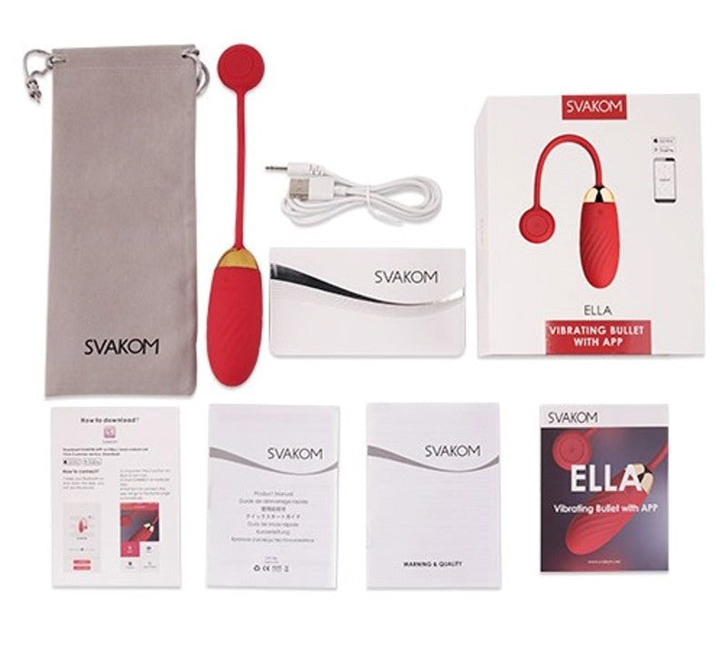 Svakom Ella App Controlled Vibrating Love Eggs with Remote Technology - - Waterproof Vibrators