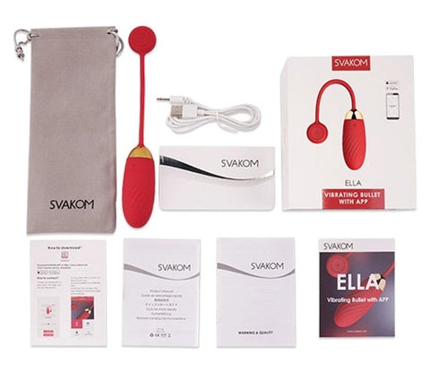Svakom Ella App Controlled Vibrating Love Eggs with Remote Technology - Waterproof Vibrators