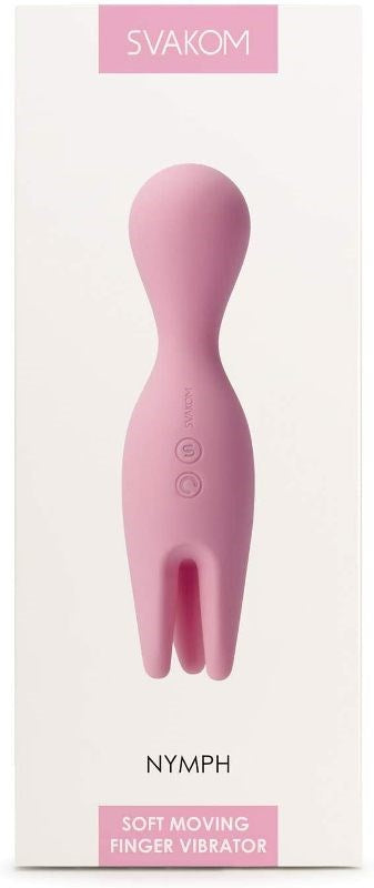 Svakom Nymph Multi Functions Foreplay Clitoral Vibrator with Dual Action - - Finger and Tongue Vibrators