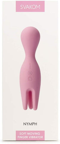 Svakom Nymph Multi Functions Foreplay Clitoral Vibrator with Dual Action - Finger and Tongue Vibrators