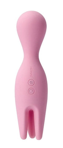 Svakom Nymph Multi Functions Foreplay Clitoral Vibrator with Dual Action - Finger and Tongue Vibrators