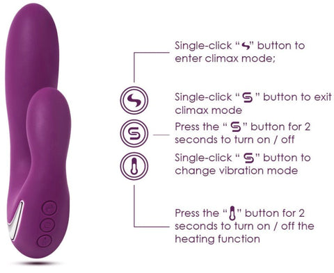 Svakom Vesper Strong Dual Motors Warming Vibrator with Body Heat Technology - Waterproof Vibrators