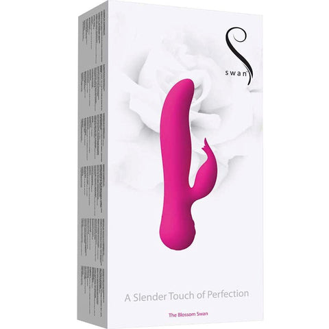 BMS Factory Swan The Blossom Dual Stimulation Rabbit Vibrator - Rabbit Vibrators