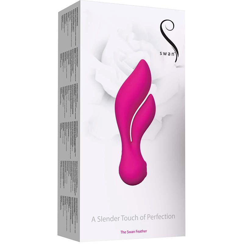 BMS Factory Swan The Feather Dual Motor G Spot Clitoral Vibrator - Rabbit Vibrators