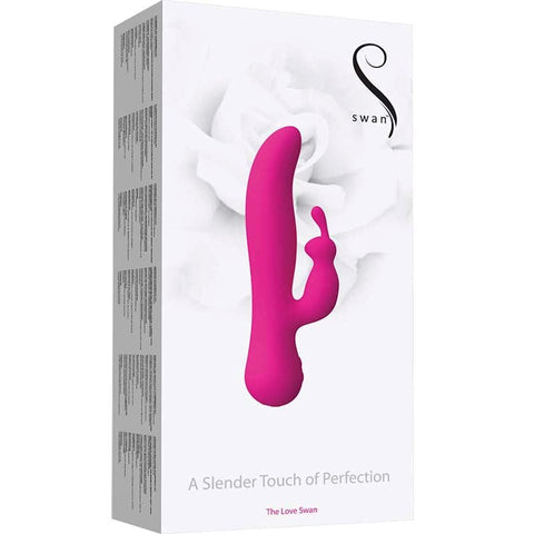 BMS Factory Swan The Love Sensual Waterproof Vibrator with Rotating G Spot - Rabbit Vibrators