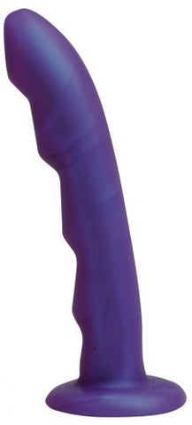 Tantus Charmer Midnight Purple Harness Dildo Premium Silicone G Spot Toy - Realistic Dildos
