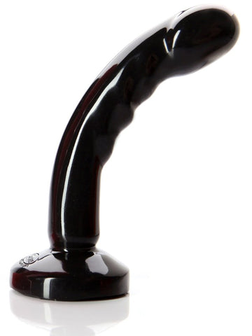 Tantus Compact Black Curved Silicone Dildo for Prostate and G Spot Play - Realistic Dildos
