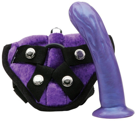 Tantus Harness Flame Kit Premium Silicone Dildo and Velvet Harness - Strap On Sextoys