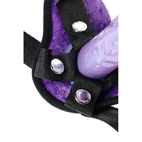 Tantus Harness Flame Kit Premium Silicone Dildo and Velvet Harness - - Strap On Sextoys