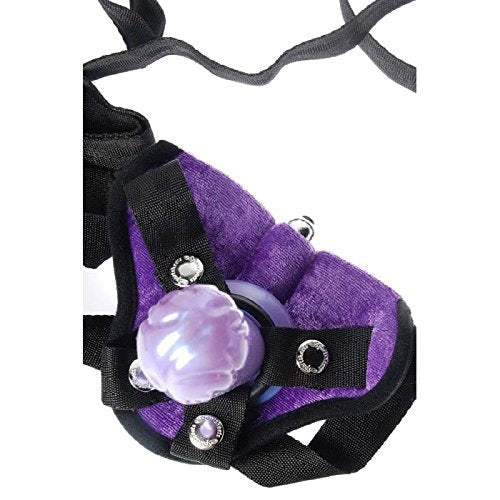 Tantus Harness Flame Kit Premium Silicone Dildo and Velvet Harness - - Strap On Sextoys