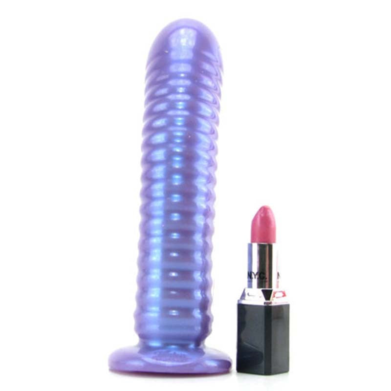 Tantus Purr Purple Haze Silicone Dildo with Flared Base - - Realistic Dildos