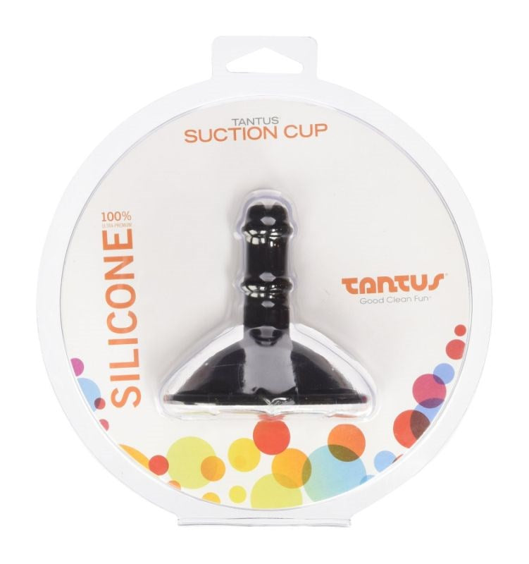 Tantus Suction Cup Accessory Black Hands Free Sex Toy Enhancement - - Vibrator Accessories