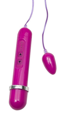 Doc Johnson Tear Drop Bullet Vibrator and Controller with Multi Speed Control - Personal Massagers