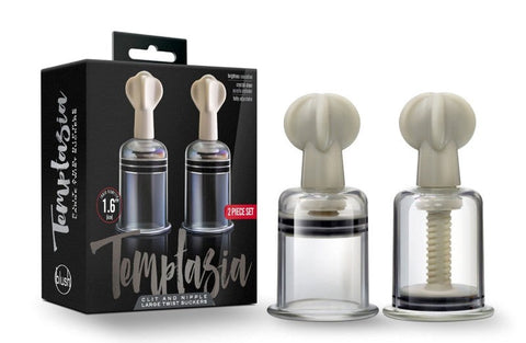 Temptasia Adjustable Pleasure Suckers Heighten Clitoral and Nipple Sensitivity - Nipple and Clit Clamps