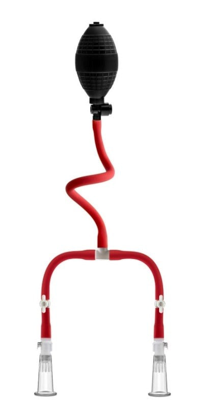 Blush Novelties Temptasia Nipple Squeeze Pump System Manual Enhancement - - Breast and Nipple Toys