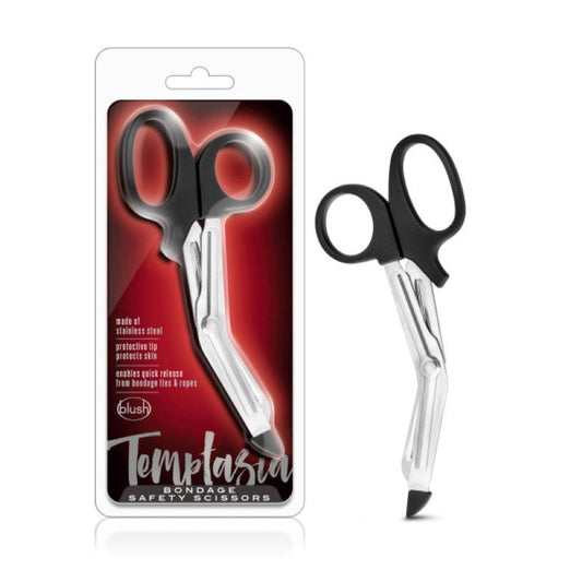 Temptasia Safety Scissors - Black Discreet Packaging - - Cuffs And Restraints