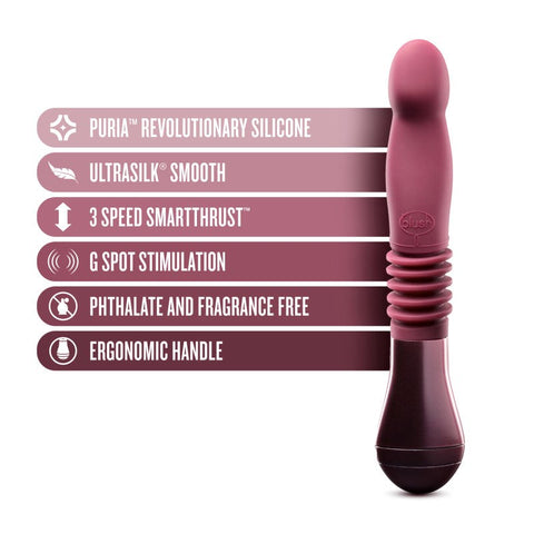 Blush Novelties Temptasia Trixie Thrusting Dildo with Vibration Modes - Vibrating Dildos