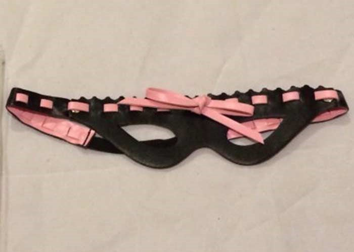 BDStyle Temptations Direct Leather Mask with Stylish Lace for Roleplay - Fancy Dress Ups