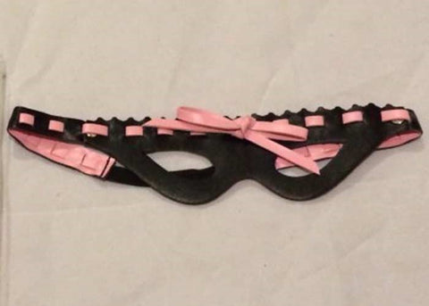 BDStyle Temptations Direct Leather Mask with Stylish Lace for Roleplay - Fancy Dress Ups