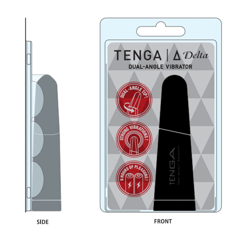 Tenga Delta Dual Angle Vibrator with Adjustable Positioning Technology - - Personal Massagers