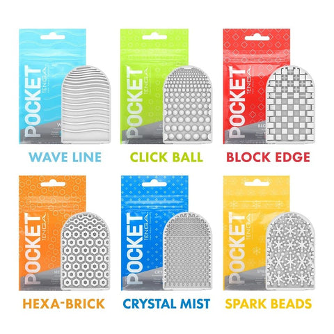 Tenga Pocket Stroker Quick Ship Cock Ring Compact TPE Masturbator - Masturbators and Strokers